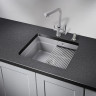 Кухонная мойка GRANULA KS-5501U, алюминиум 5501U ALYUMIHIYM